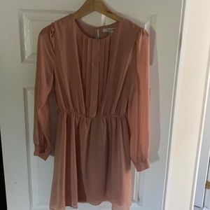 Long sleeve chiffon dress